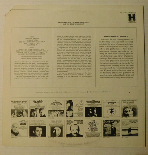 LP WEIHNACHTEN MIT DEN EWIGEN BRÜDERN UND DEN JUNGEN STADTCHOR Harmonie 11350 - Bild 2 von 4