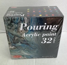 Acrylic Pouring Paint of 36 Bottles (2 oz/60ml) 32 Assorted Colors Set
