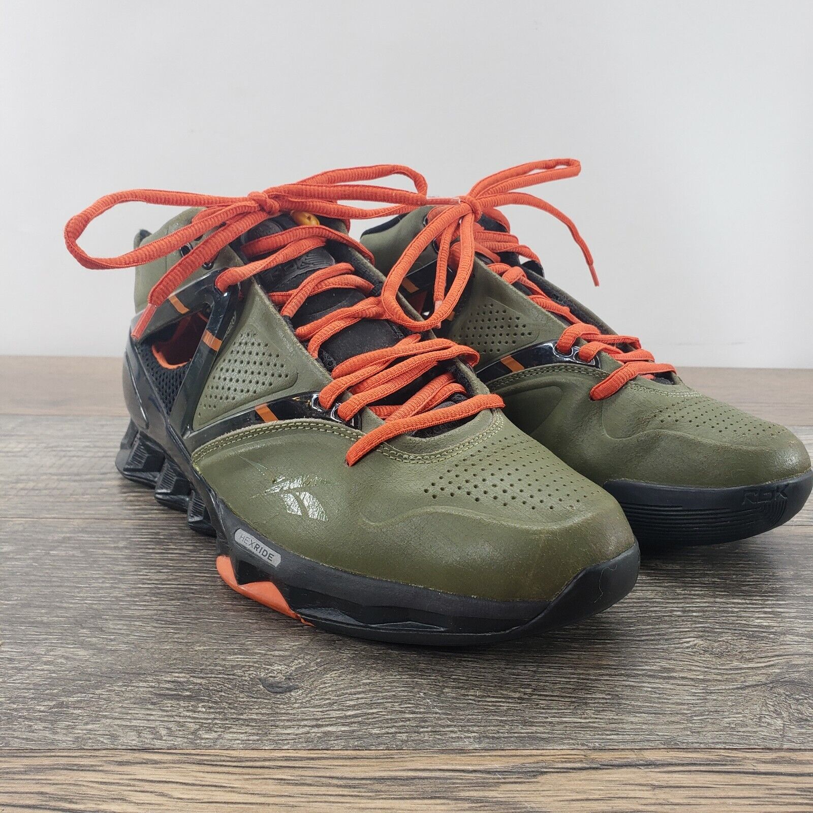 Reebok Pump Orchard Street Hexride Orange Basketball Shoes 4-J09057 | eBay