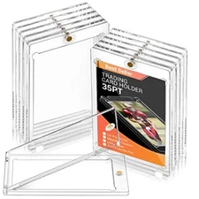 10 Pack Magnetic Trading Cards Holders 35PT Hard Cards Sleeves Case for MTG