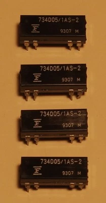 Lot de 4 relais Fujitsu reed DIP bobine 5V - 12mA - un contact 0,5A / 100V