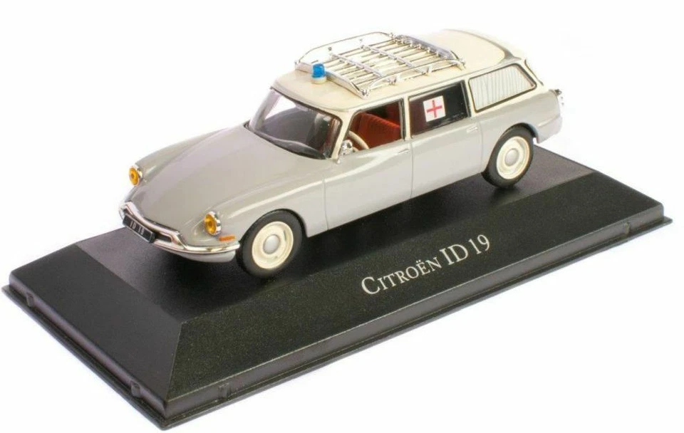 COCHE MODELO AMBULANCIA CITROEN DS19 ESCALA 1:43 IXO ATLAS 7495004 GRIS ESTATE Marca Foto 4 de 4