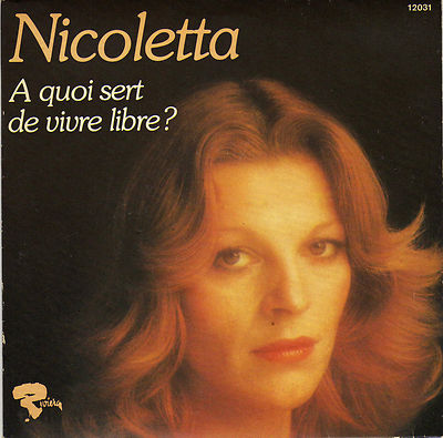 NICOLETTA WOZU DIENT ES, FREI ZU LEBEN? / JUMBO JET FRENCH 45 SINGLE
