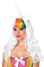 Magical Unicorn Kit Headwear with Wig and Tail Costume Accessory