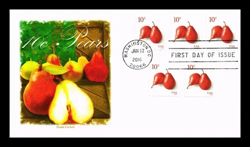 US COVER PANDA CACHET 10C PEARS BOOKLET FIRST DAY OF ISSUE