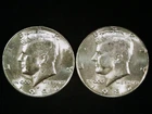 1982-P and D Kennedy Half Dollars (2 coins) AU+. Free Shipping!