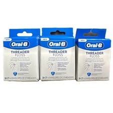 Oral B Glide Pro-Health Dental Threader Floss 30ct Lot Of 3 Brand New