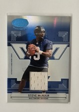 2006 Leaf Certified Materials - Steve McNair #145 Mirror Blue Materials 45/50