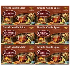 Celestial Seasonings Fireside Vanilla Spice Herbal Tea 120 Bags Caffeine Free