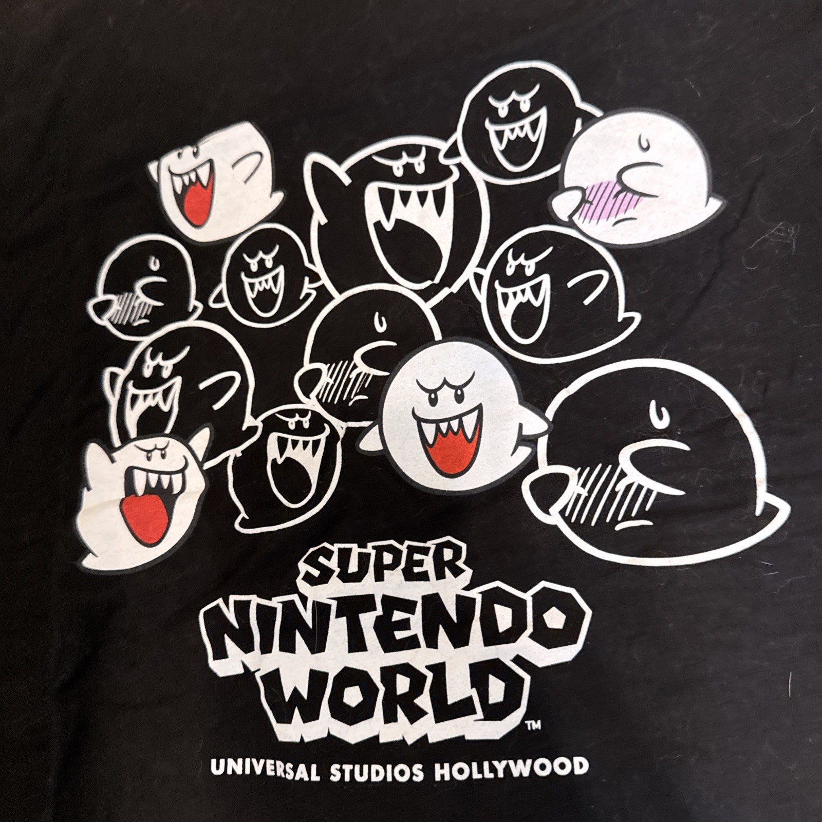 Super Nintendo World Universal Studios Hollywood Boo Ghosts T-Shirt Size XL