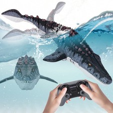 RC Mosasaurus Dinosaur Toy Electric Spray Remote Control Swimming Toy