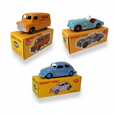 Lot 3 Dinky Toys Volkswagen Coccinelle + Triumph TR2 + Bedford Van Kodak - LDA2
