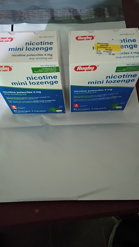2x boxes 4mg nicotine mini lozenges mint flavor 6 bottles 27 each 162 total
