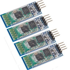 HC-06 RS232 4 Pin Wireless Bluetooth Serial Transceiver Module 4 PCS Slave