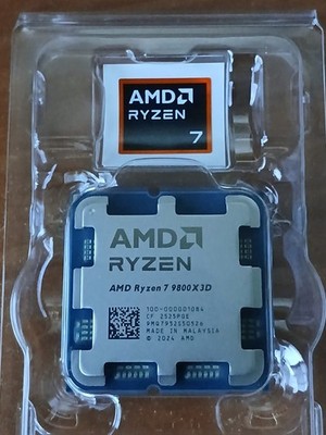 OPEN BOX AMD Ryzen 7 9800X3D Processor Zen 5 AM5 CPU PC Desktop Granite Ridge