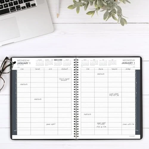 2025 Appointment Book Planner, Daily, Eight Person Group Planner, 8-1/2" x - Picture 3 of 8