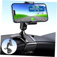 Car Phone Mount, Cell Phone Holder for Car 360 Degree Rotation Dashboard Black