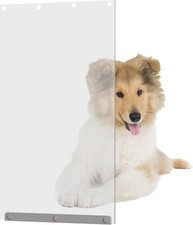 TonGass 10" x 18" Pet Door Flap Large Transparent Dog