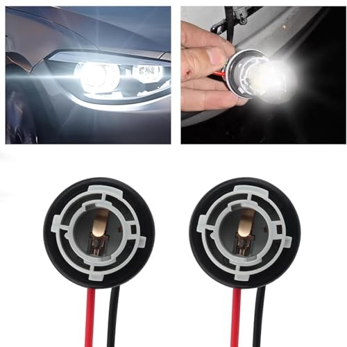 2PCS 1156 Bulb Socket with Wiring Harness,Waterproof Turn Signal 1156 ...
