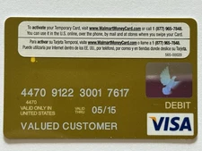 Walmart Money Card▪️Debit Card▪️Not Credit Card▪️Exp 05/2015▪️Activation Sticker