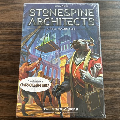 Thunderworks Games - Stonespine Architects | Strategy Board Game | Card-Drafting