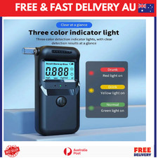 Police Digital Breath Alcohol Analyzer Tester LCD Breathalyzer Test Detector Aus