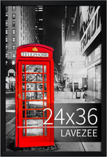 24X36 Poster Frame Black Display 24 X 36 Inch Photo Picture Frame for Wall, Meta