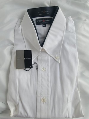 NWT Robert Talbott 75th Anniversary Heritage Shirt 18-35 White USA Made Cotton