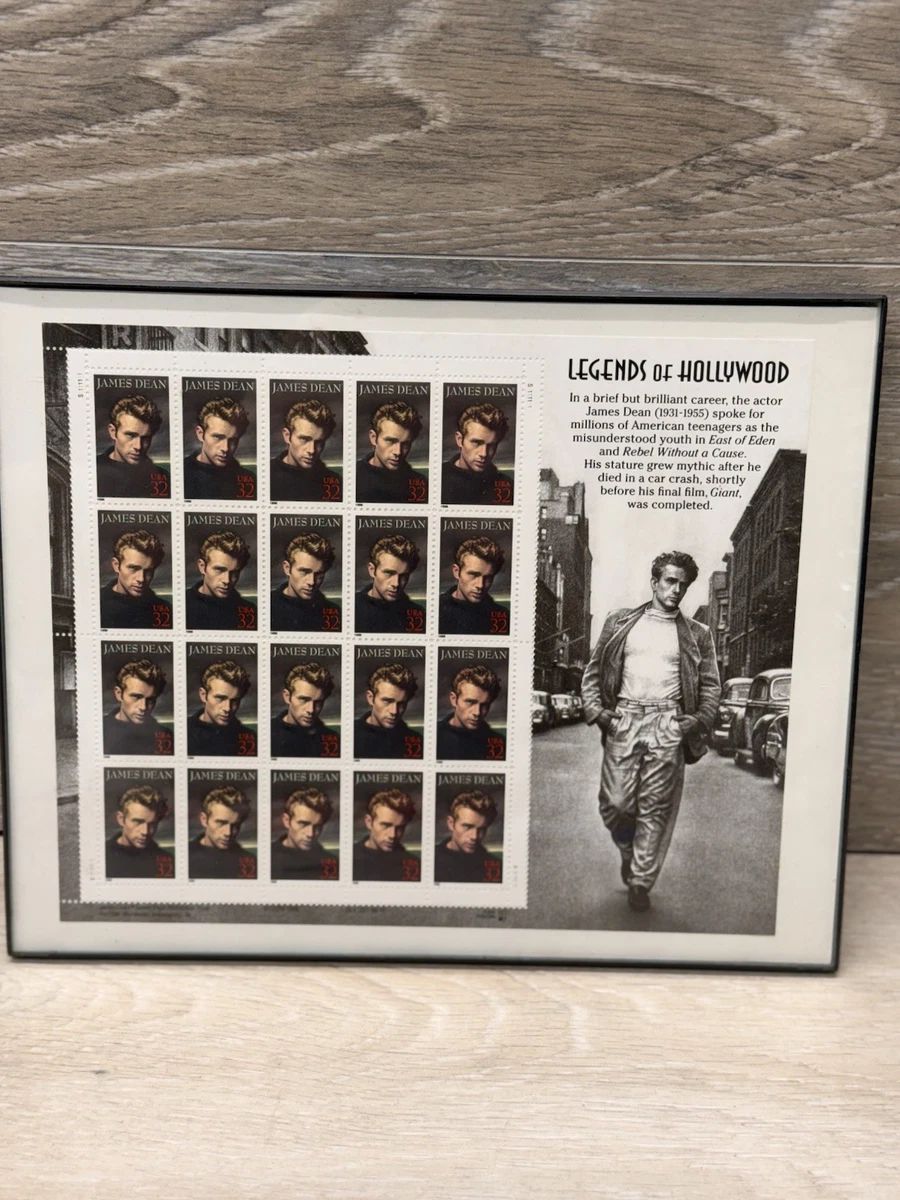 レア　スタンプハリウッドジェームスディーン　140枚分の切手 x 7シート 希少 James Dean Stamp Sheet for sale | eBay