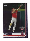 2019 TOPPS OPENING DAY BASEBALL MIKE TROUT PURPLE FOIL INSERT CARD #24