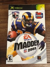 Madden 2003 NFL Football 03 XBOX Instruction Manual Only