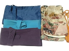 Four Japanese Katana Imitation Sword Bags 89cm 82cm 81cm Mixed Lot