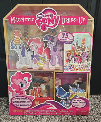 My Little Pony Magnetic Dress Up & Play House Castle 75 Pieces NIB