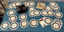 Vintage 50s Sawyer Brown view master and 27 reels Sweden England Bermuda Flordia