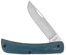 Case xx Knives Sod Buster Jr Blue Denim Micarta Laminate 10808 S35VN Steel Knife