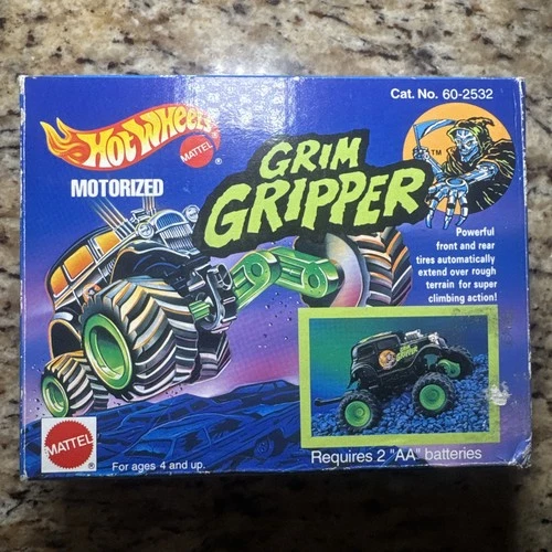 Hot Wheels Grim Gripper Mattel Radio Shack Motorized Truck Vintage RARE Toy 🚚
