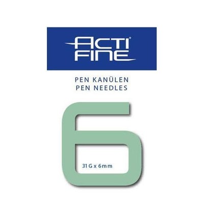 ACTI FINE Penkanülen 31 Gx6 mm 100 St PZN 7667919