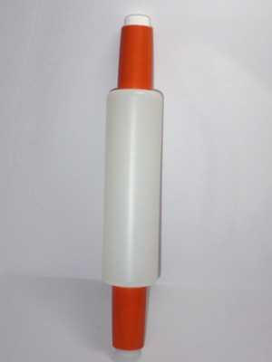 Vintage Tupperware Fill N Chill Rolling Pin Orange Handles Excellent Condition!