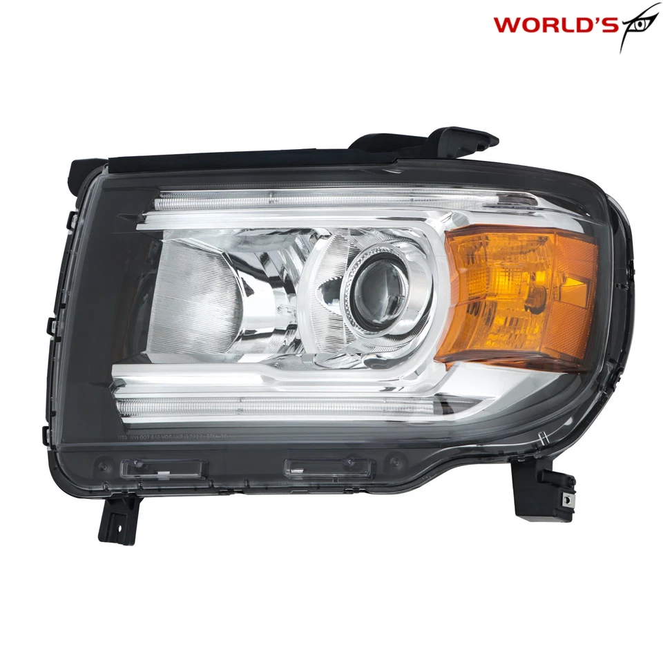 Fit For GMC Canyon 2015-2022 Halogen W/LED DRL Projector Headlight Headlamp Left - Image 4 of 4