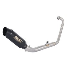 Black Muffler Exhaust Front Pipe Full System For Cf-moto 250nk 250sr 250ss 17-25