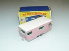Matchbox Moko Lesney- Trailer Caravan, 23, Pink, Very Good Boxed