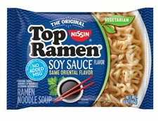 Nissin 3 oz Soy Sauce Flavor Top Ramen Noodles, Pack of 24