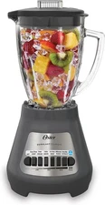 Oster Classic Series 8-Speed Electric Blender Machine with 6-Cup Glass Jar, Gray
