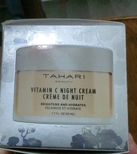 NEW IN BOX TAHARI Vitamin C NIGHT Cr me Cream 1.7 OZ BRIGHTENS AND HYDRATES