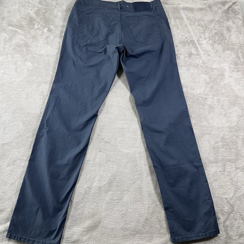 Pantalones BRAX Chuck Summerlight Flex Azul Estampado a Cuadros Talla 34 X 32 Ajuste Regular - Imagen 6 de 7