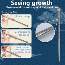 Male Penis Dilator Stretcher Stainless Steel Solid Penis Plug Men Enhancer S L