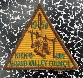 1958 Grand Valley Council Kink O Ree Patch Jibshe Wanagan 79 Boy Scout 1950’s