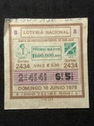 Costa Rica old lottery ticket LOTERIA POPULAR J.P.S. June 18th, 1978 Lot 2434.
