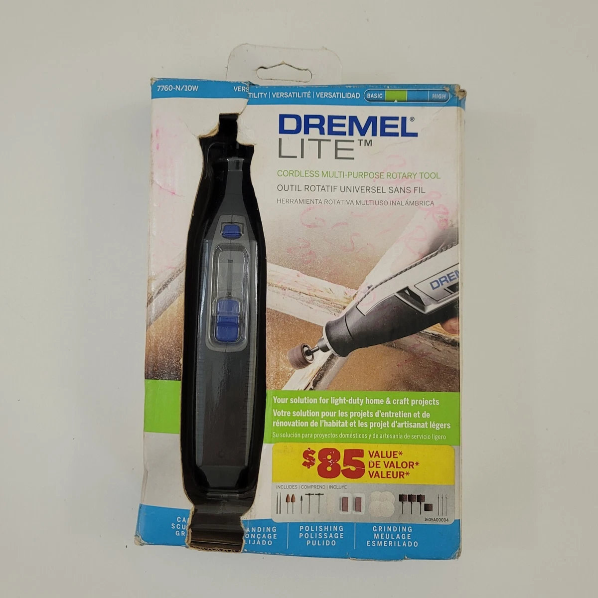 Dremel 4 Volt Cordless Multi-Purpose Rotary Tool Kit 7760-N/10