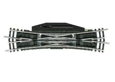 Minitrix/Trix N 14960 - Elektromagnetische Doppel- Kreuzungsweiche - 15° Neuware